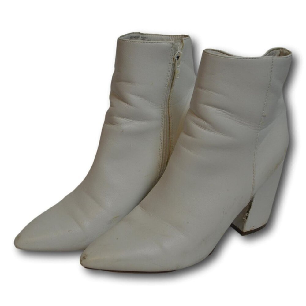 Madden Girl Finlee Ankle Boots, Women's Size 8.5 M, White